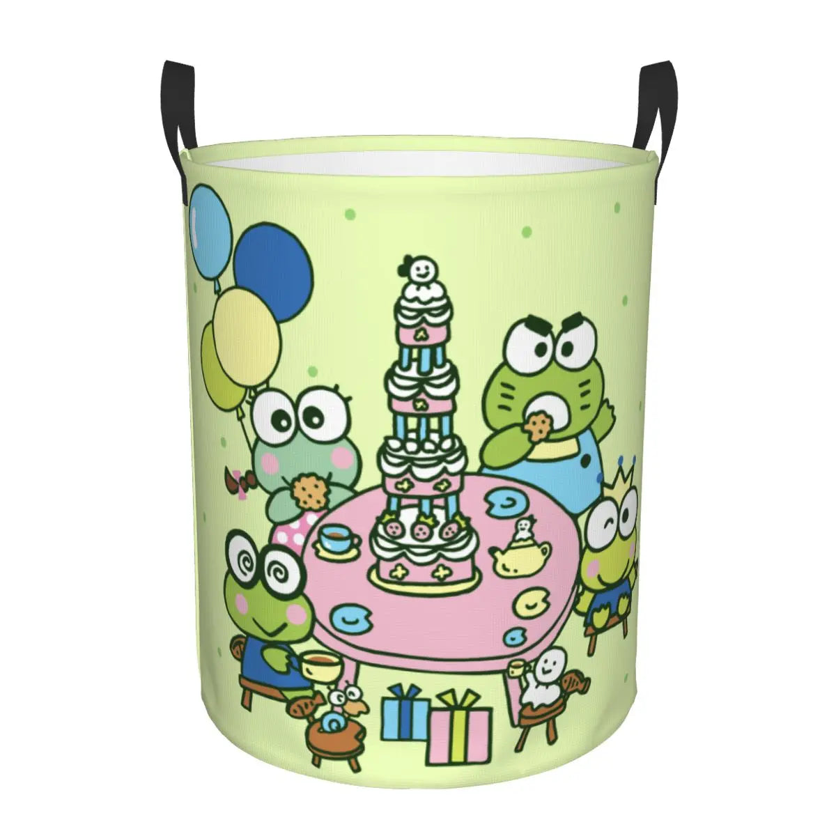 Tejesa Laundry Basket Foldable Large Capacity Clothes Storage Bin Big -eyed Frog Anime Baby Hamper