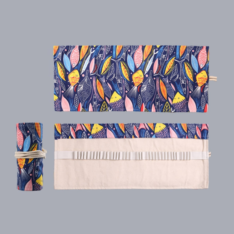Handmade Canvas Pen Curtain Large-Capacity Pencil Case For Boys And Girls Color Pencil Sketch Stationery Box, 12 Holes, 24 Holes, 36 Holes, 2 PCS 36 Holes, 48 Holes, 72 Holes
