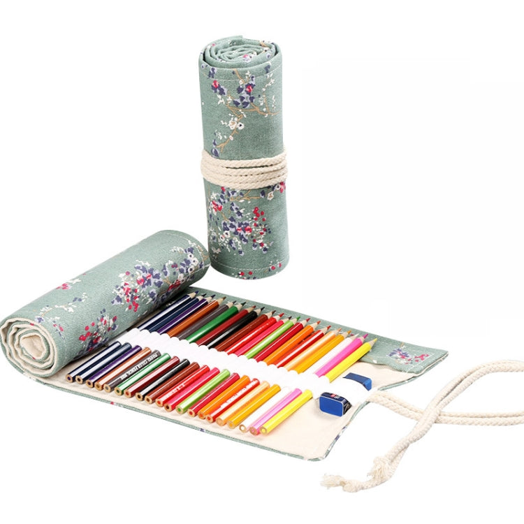 Handmade Canvas Pen Curtain Large-Capacity Pencil Case For Boys And Girls Color Pencil Sketch Stationery Box, 12 Holes, 24 Holes, 36 Holes, 2 PCS 36 Holes, 48 Holes, 72 Holes, 2 PCS 24 Holes