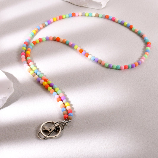 Beaded Lanyards For ID Badges, Beaded Lanyard For Women, Lanyards For Keys, Teacher Lanyard For ID Badges And Keys, Beaded Lanyard For School Student Nurse Gift