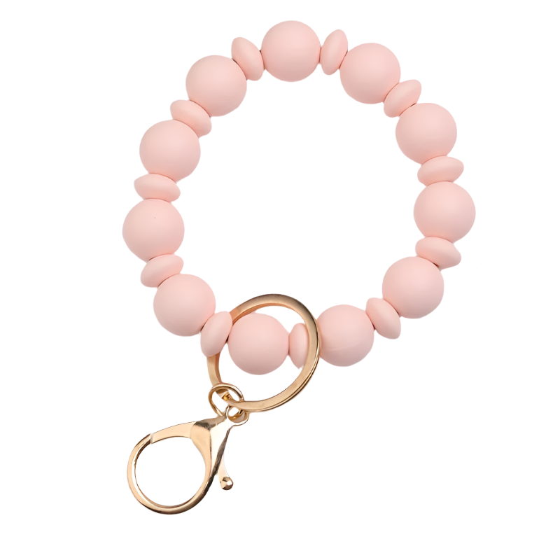 Hemasa  Silicone Beads Bracelet Key Ring for  Birthday Gift/Gift