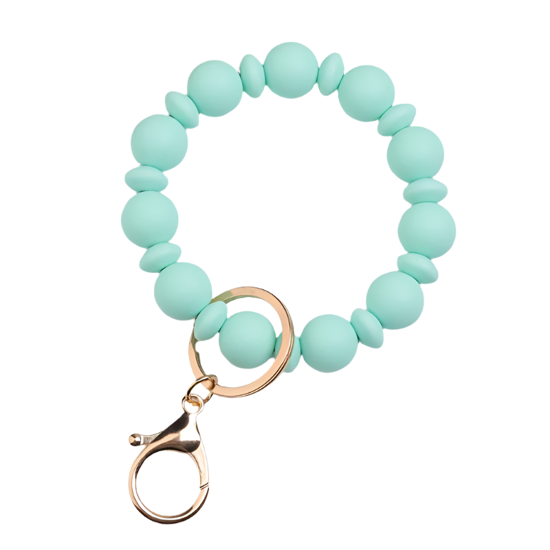 Hemasa  Silicone Beads Bracelet Key Ring for  Birthday Gift/Gift