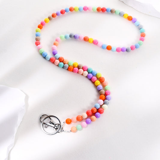 Beaded Lanyard For Women, Beaded Lanyards For ID Badges, Lanyards For Keys, Teacher Lanyard For ID Badges And Keys, Beaded Lanyard For School Student Nurse Gift