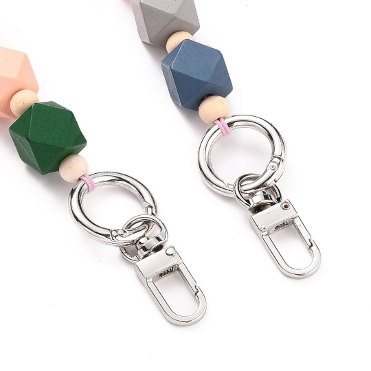 Bag Handles  with Natural Wood Beads