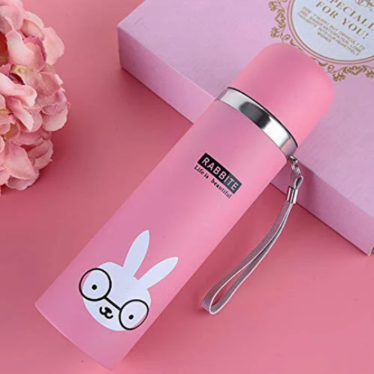 Vacuum Insulated Stainless Steel Water Bottle 500ml, 12 Hours Hot/24 Hours Cold Leakproof Double Walled Bpa Free Reusable Thermo Flask