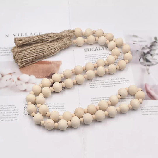 wooden beads garland | beads garland | Boho decor | home decor Inactive Photos