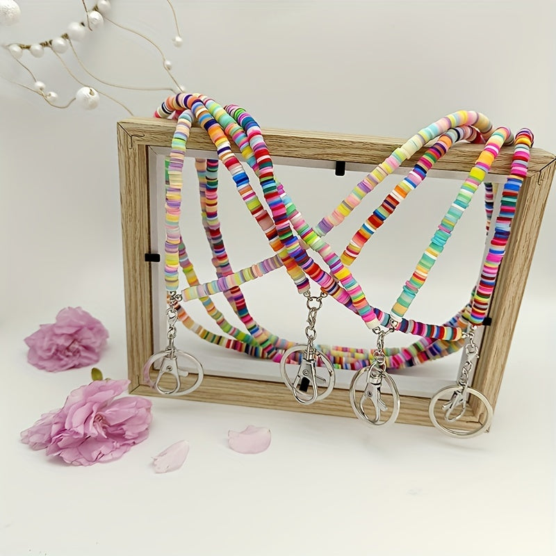 Hemasa  Phone Lanyard Soft Clay Keychain Bag Backpack Car Charm