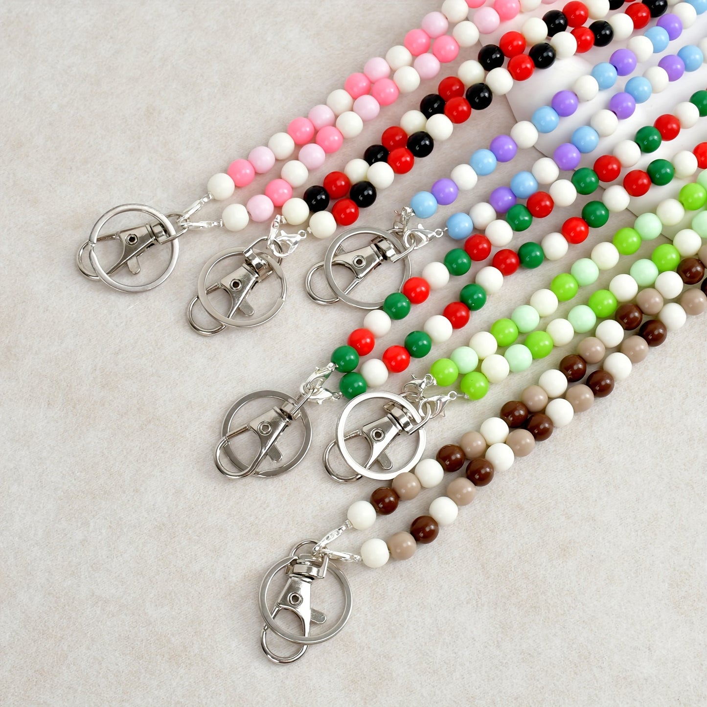 Beaded Lanyard For Women, Beaded Lanyards For ID Badges, Lanyards For Keys, Teacher Lanyard For ID Badges And Keys, Beaded Lanyard For School Student Nurse Gift