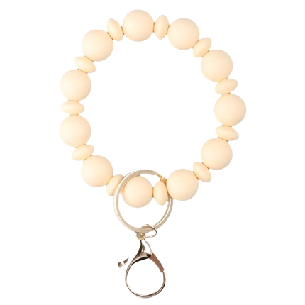 Hemasa  Silicone Beads Bracelet Key Ring for  Birthday Gift/Gift