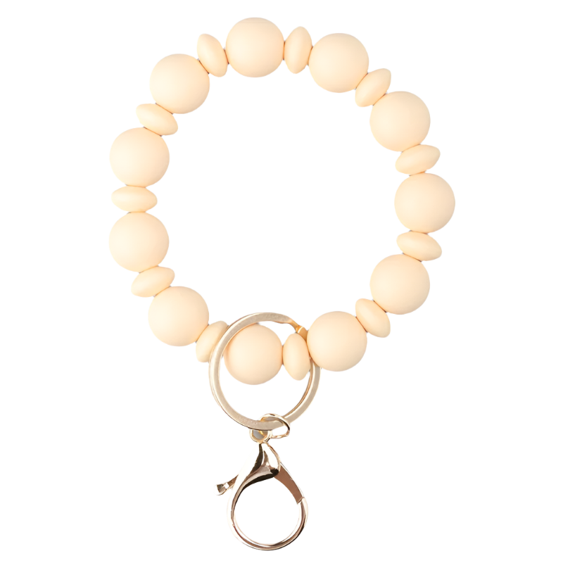Hemasa  Silicone Beads Bracelet Key Ring for  Birthday Gift/Gift