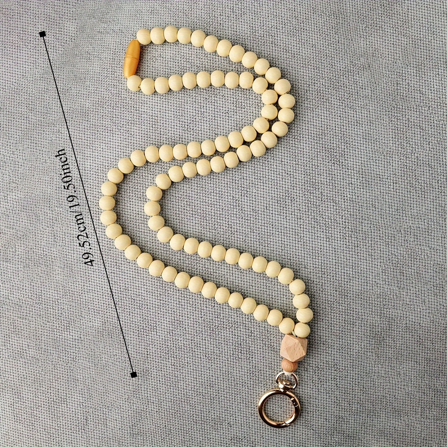 Chic Boho Wooden Bead Lanyard - Versatile Breakaway Necklace For Id Badges, Keys & More - Perfect For Teachers, Nurses & Travel Beaded Lanyards For Id Badges Cute Lanyards For Id Badges