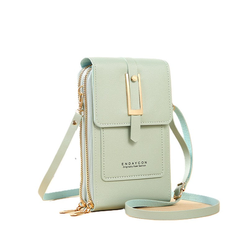 Hemasa  Touch Screen Lock Cell Phone Bag/ Women's Mobile Phone Card Holder Crossbody Shoulder Bag