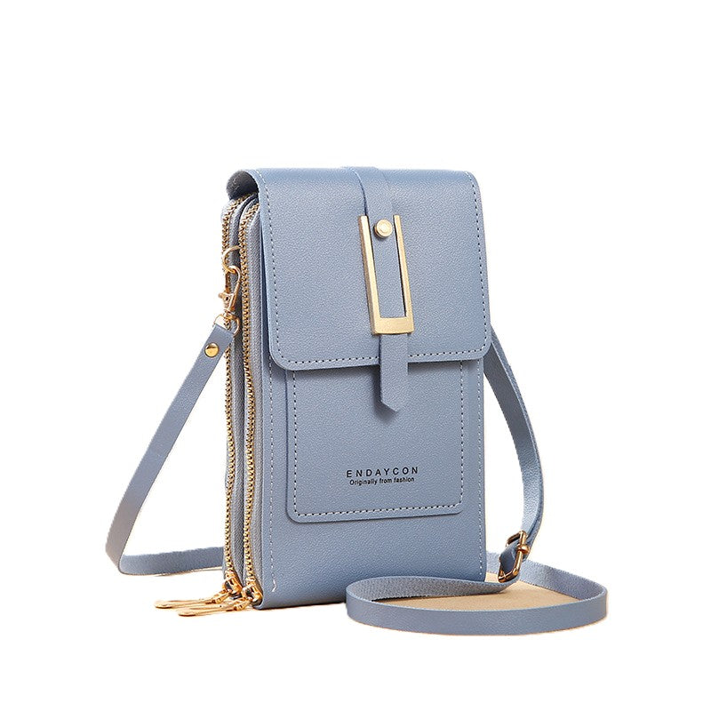 Hemasa  Touch Screen Lock Cell Phone Bag/ Women's Mobile Phone Card Holder Crossbody Shoulder Bag