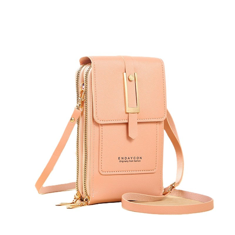 Hemasa  Touch Screen Lock Cell Phone Bag/ Women's Mobile Phone Card Holder Crossbody Shoulder Bag