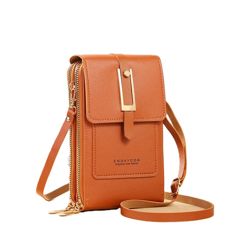Hemasa  Touch Screen Lock Cell Phone Bag/ Women's Mobile Phone Card Holder Crossbody Shoulder Bag