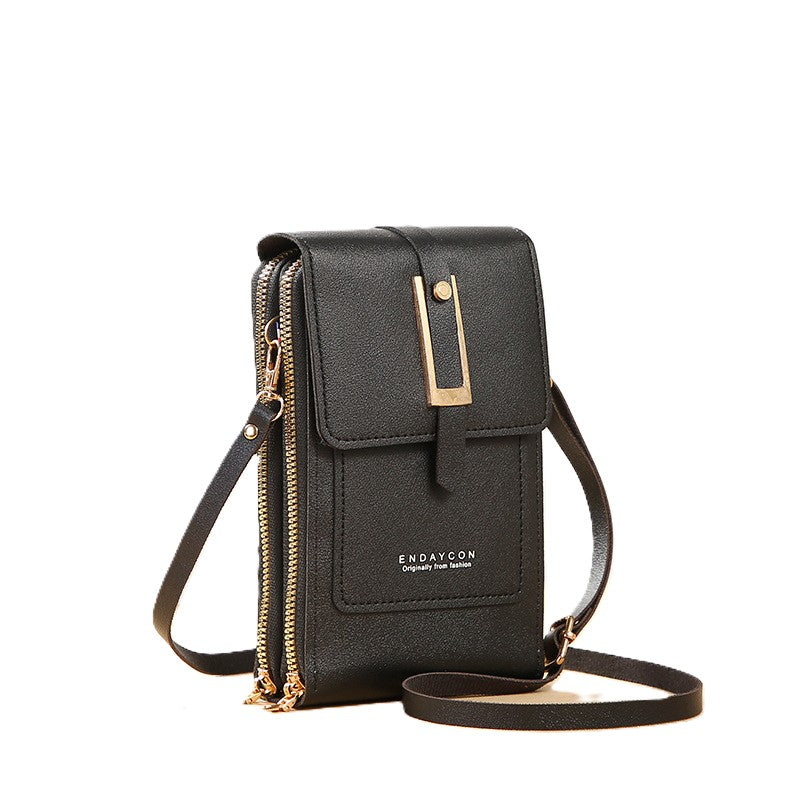 Hemasa  Touch Screen Lock Cell Phone Bag/ Women's Mobile Phone Card Holder Crossbody Shoulder Bag