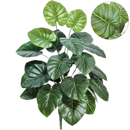 Tejesa 60-103cm Artificial Monstera deliciosa Pothos Alocasia Leaf Fake Plant Ornamental Festive Home Office Decoration