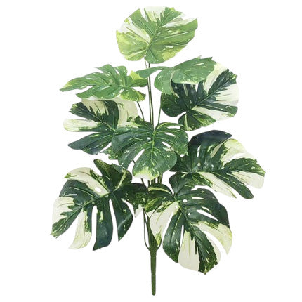 Tejesa 60-103cm Artificial Monstera deliciosa Pothos Alocasia Leaf Fake Plant Ornamental Festive Home Office Decoration