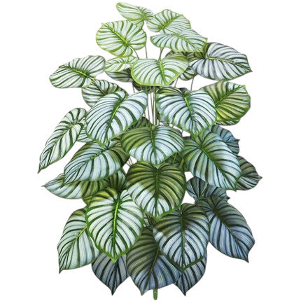 Tejesa 60-103cm Artificial Monstera deliciosa Pothos Alocasia Leaf Fake Plant Ornamental Festive Home Office Decoration