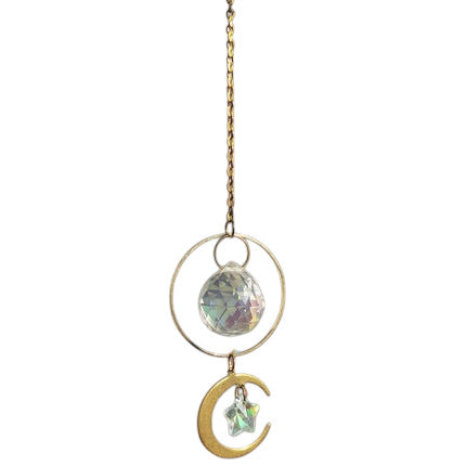 Hemasa Crystal Suncatcher Garden Decor Suncatchers for Window Hanging Decoration Rainbow Prism Crystal Ornament