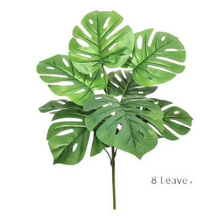 Tejesa 60-103cm Artificial Monstera deliciosa Pothos Alocasia Leaf Fake Plant Ornamental Festive Home Office Decoration