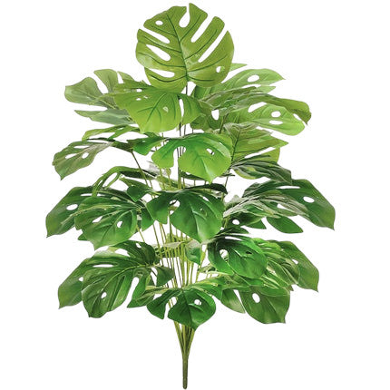 Tejesa 60-103cm Artificial Monstera deliciosa Pothos Alocasia Leaf Fake Plant Ornamental Festive Home Office Decoration