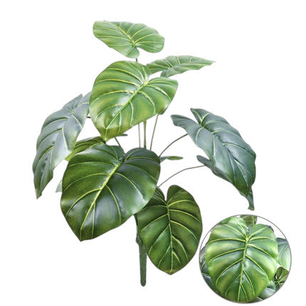 Tejesa 60-103cm Artificial Monstera deliciosa Pothos Alocasia Leaf Fake Plant Ornamental Festive Home Office Decoration