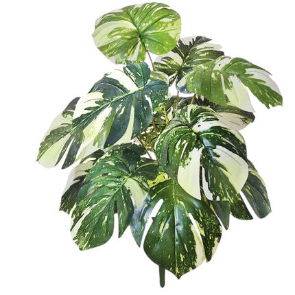Tejesa 60-103cm Artificial Monstera deliciosa Pothos Alocasia Leaf Fake Plant Ornamental Festive Home Office Decoration