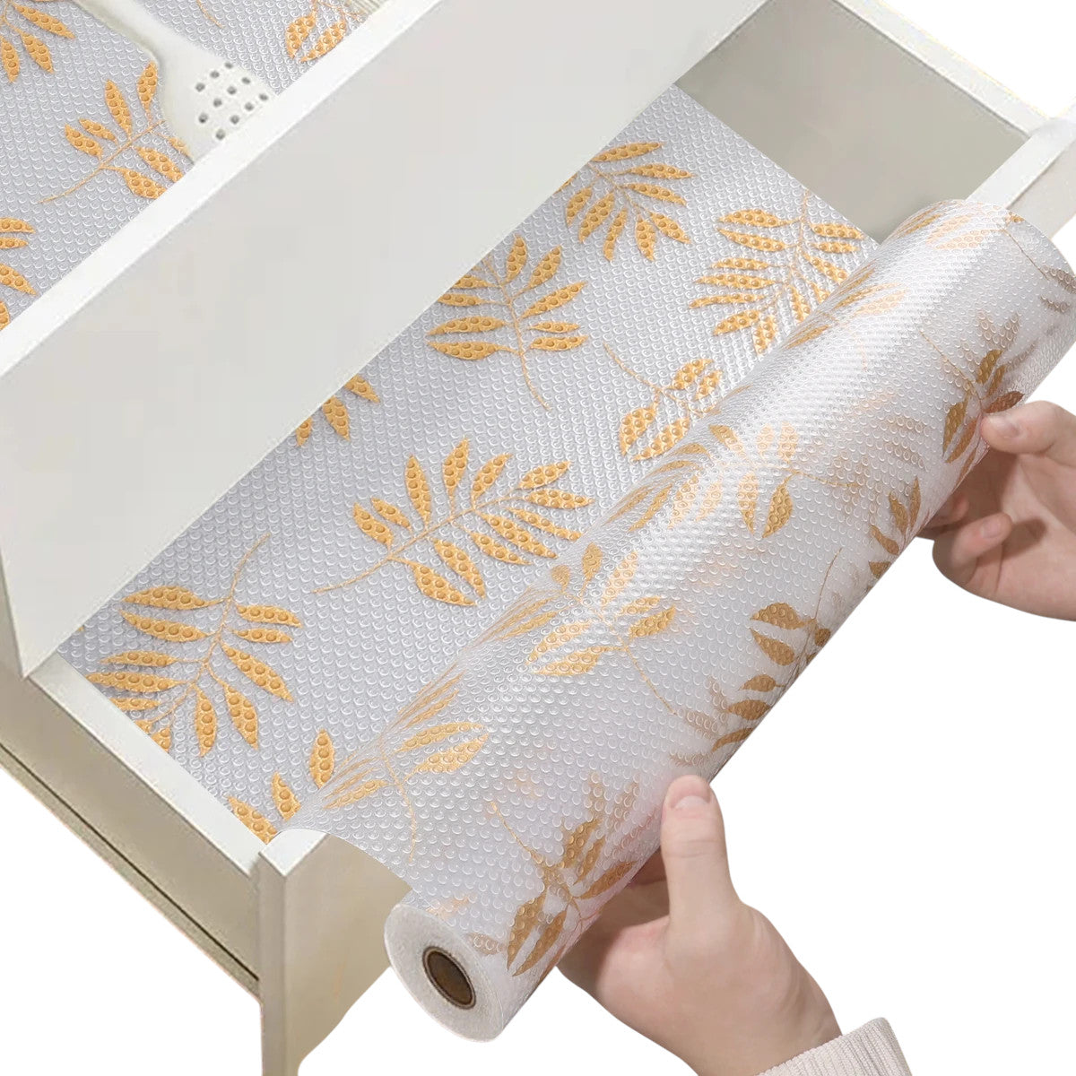 Tejesa 30x130CM Non-Adhesive Kitchen Cabinets Shelf Liner Non-slip Waterproof Drawer Liners for Cupboard Dresser Bathroom Kitchen
