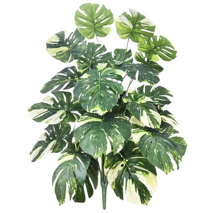Tejesa 60-103cm Artificial Monstera deliciosa Pothos Alocasia Leaf Fake Plant Ornamental Festive Home Office Decoration