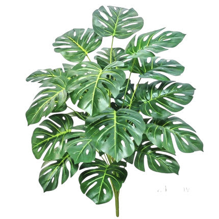 Tejesa 60-103cm Artificial Monstera deliciosa Pothos Alocasia Leaf Fake Plant Ornamental Festive Home Office Decoration